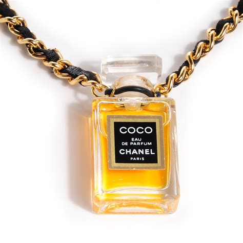 chanel perfume necklace 2020|Chanel long necklace.